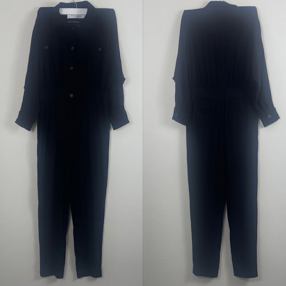 IRO mimolo black jumpsuit long sleeve size 36 or 4